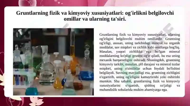 Gruntlarning fizik va kimyoviy xususiyatlari 3