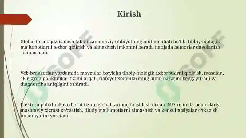 Global tarmoqda ishlash taklifi 3