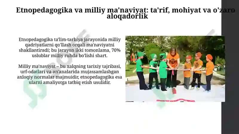 Etnopedagogika va Milliy Ma'naviyat 3