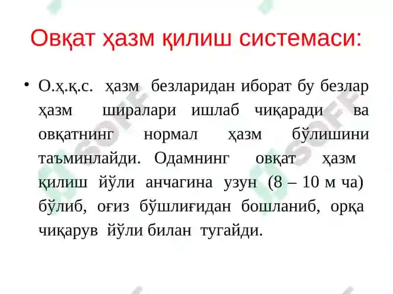Оққат ҳазм қилиш системаси ва жигар биокимёси 3