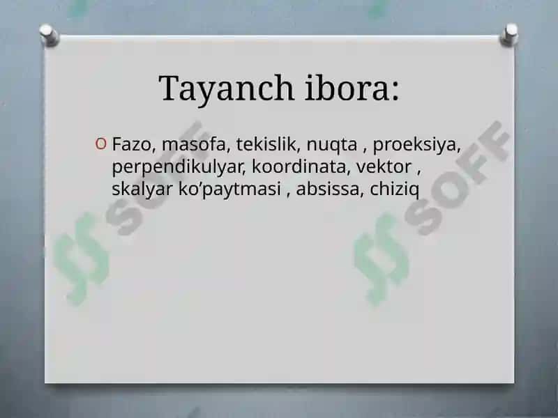 Fazoda to’g’ri chiziq tenglamalari 3