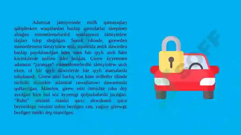 Girew tusinigi ham payda boliw tiykarlari 3