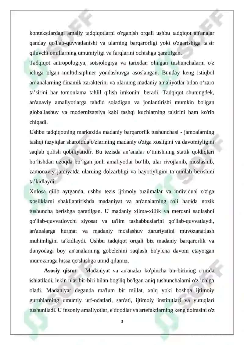 MADANIYAT VA ANʼANALAR 3