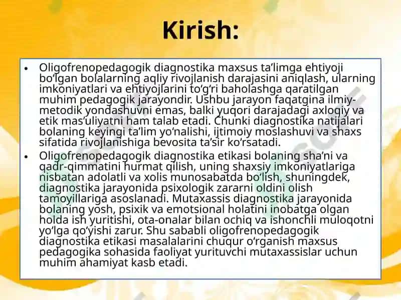 OLIGOFRENOPEDAGOGIK DIAGNOSTIKA ETIKASI 3
