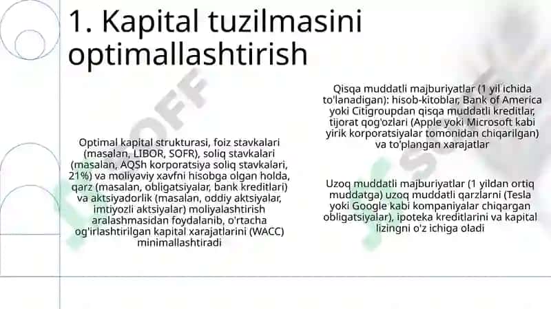 Kapital tuzilmasi 3