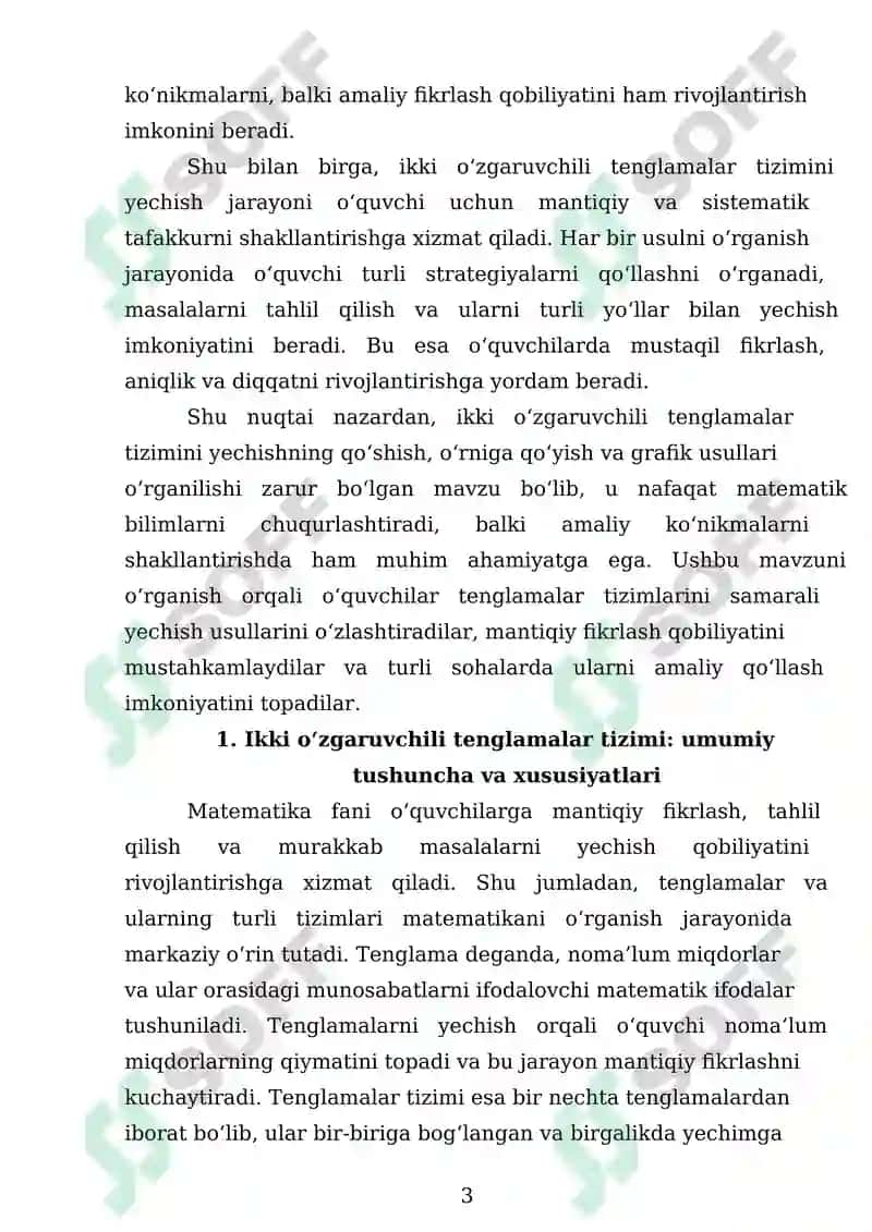 Ikki o'zgaruvchili tenglamalar tizimi 3