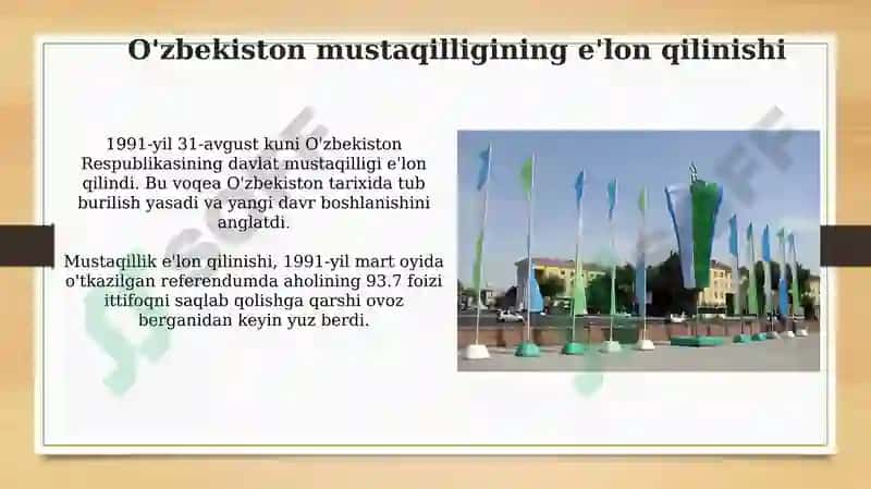 O'zbekiston mustaqilligi va tarixiy ahamiyati 3