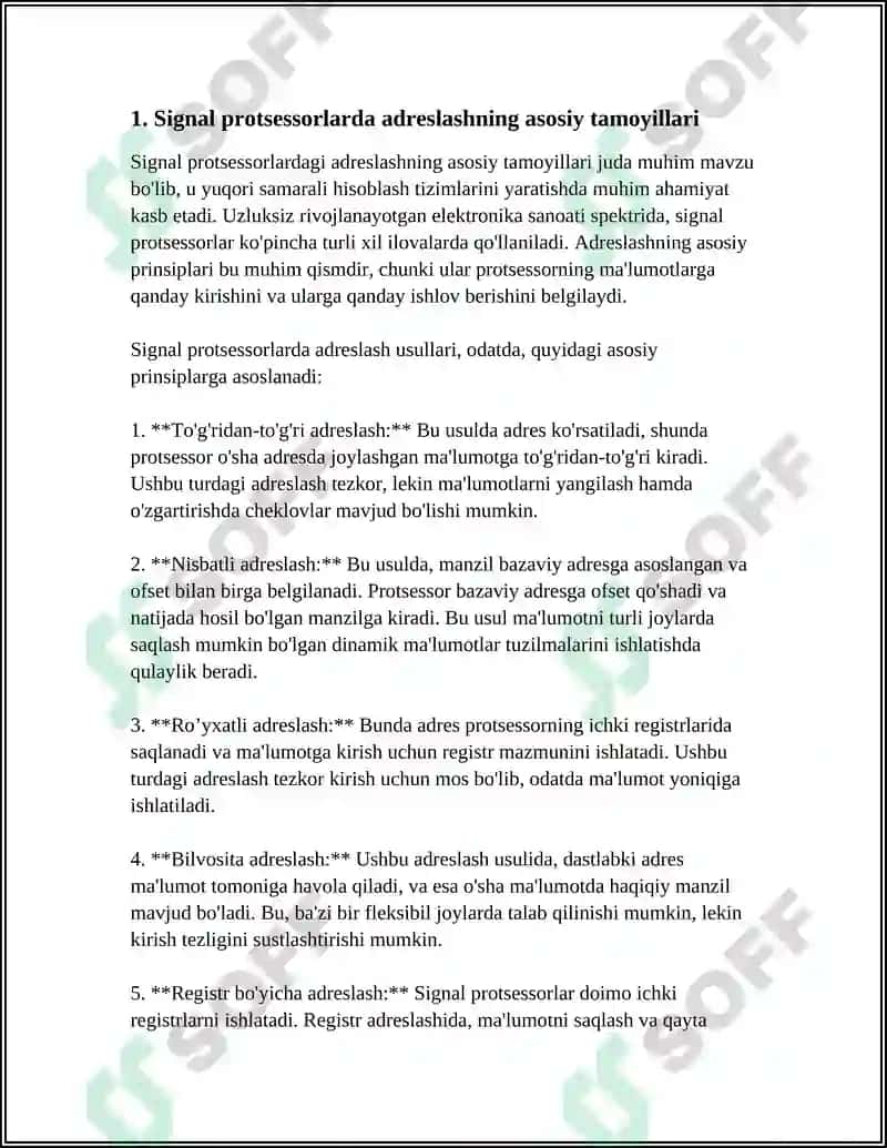 SIGNAL PROTSESSORLARIDA ADRESLASH USULLARI 3