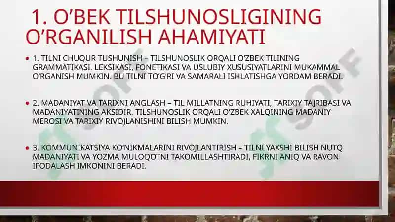 O’zbek Tilshunosligi va Rivojlanishi Yo’llari 3