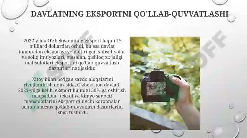 Xalqaro savdoda davlatning roli 3