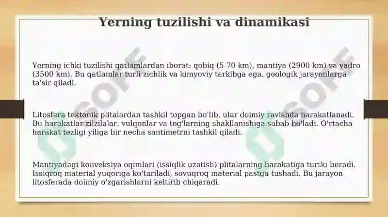 Yer va uning tabiiy xususiyatlari 3
