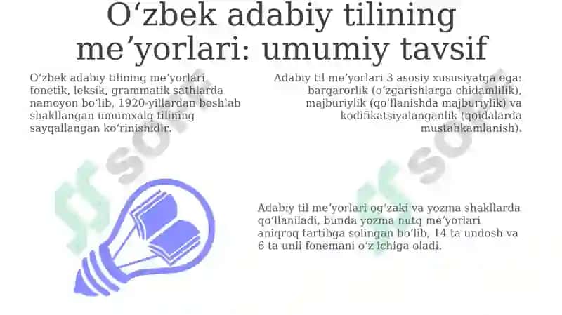 O'zbek adabiy nutqi me'yorlari 3