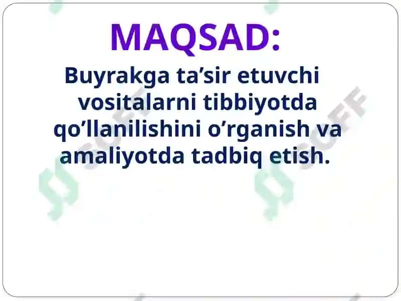 Diuretik vositalar. 3