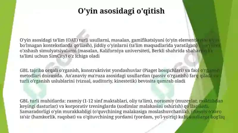 Tarbiya metodlari tasnifi 3