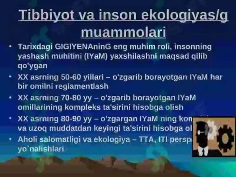 Ekologiya va inson salomatligi 3