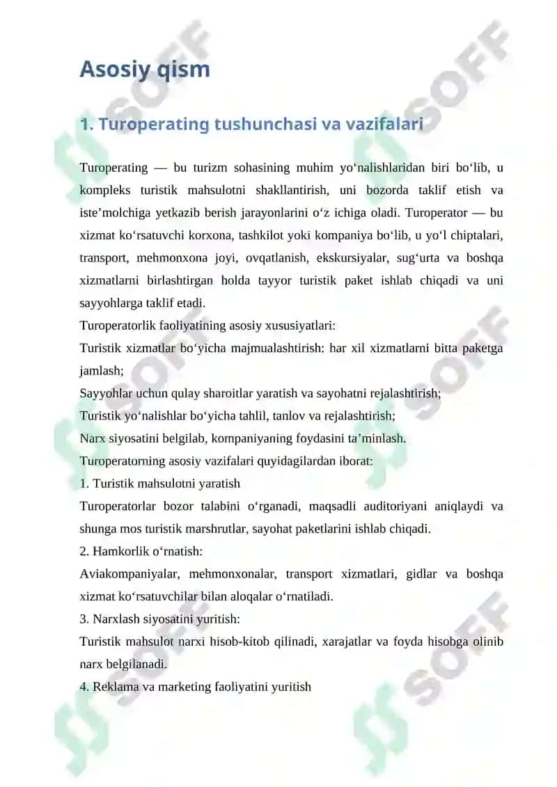 Turoperatingda reklama faoliyatini tashkil etish 3