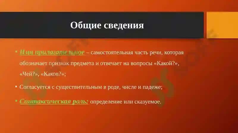 Имяприлагательное и его классификация 3