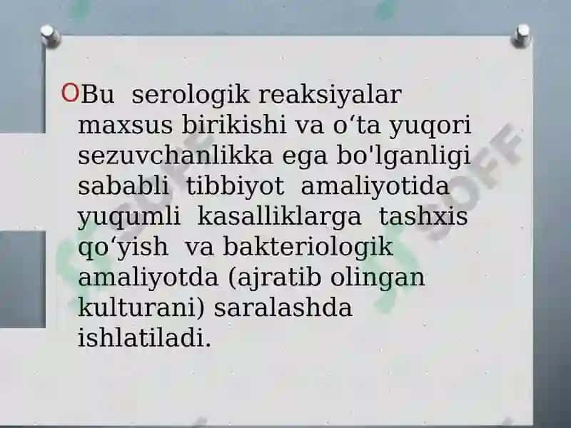 Serologik reaksiyalar. Vaktsina va immun zardoblar 3