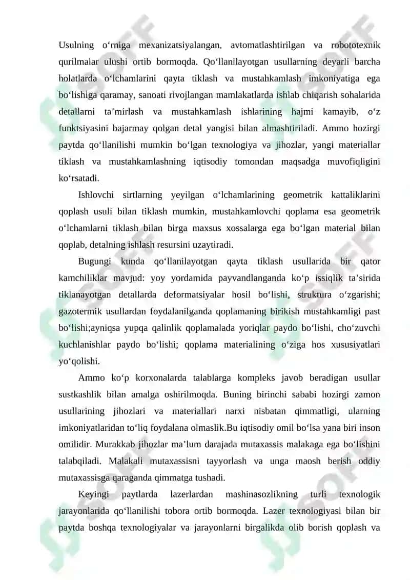 Detallarni ta’mirlashda qayta tiklash va mustahkamlash usullari 3