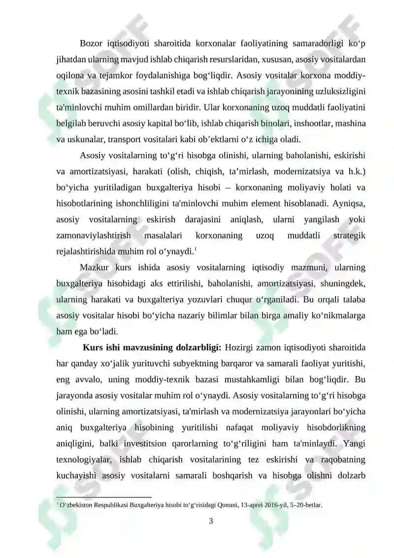 Asosiy vositalar hisobi 3