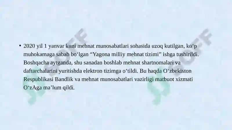 Mehnat daftarchasi 3