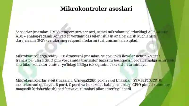 Mikrokontrollerlar uchun LED drayverlar 3