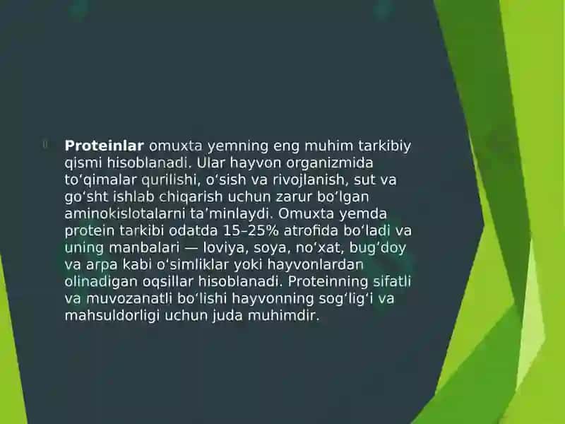 Omuxta yemning kimyoviy tarkibi 3