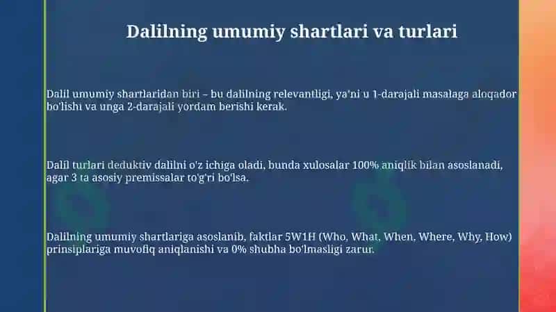 Isbotqilishning umumiy shartlari 3