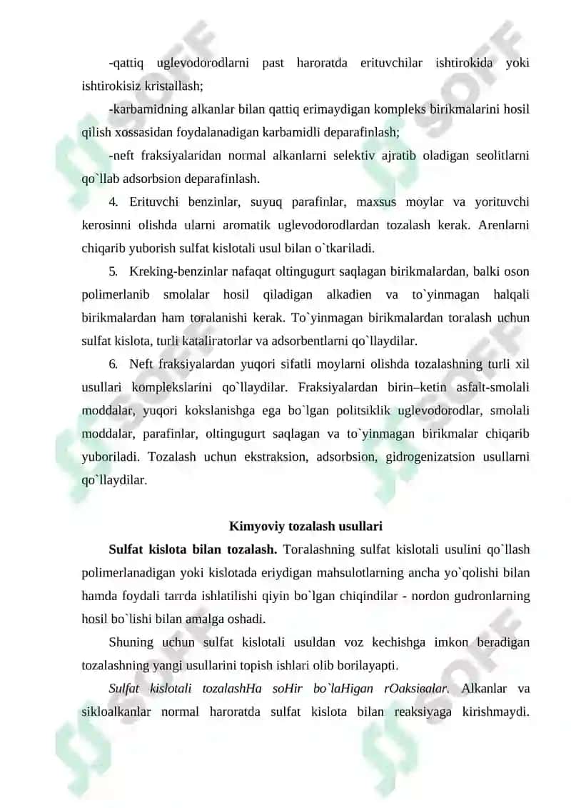 Neft va gaz mahsulotlarini tozalash 3