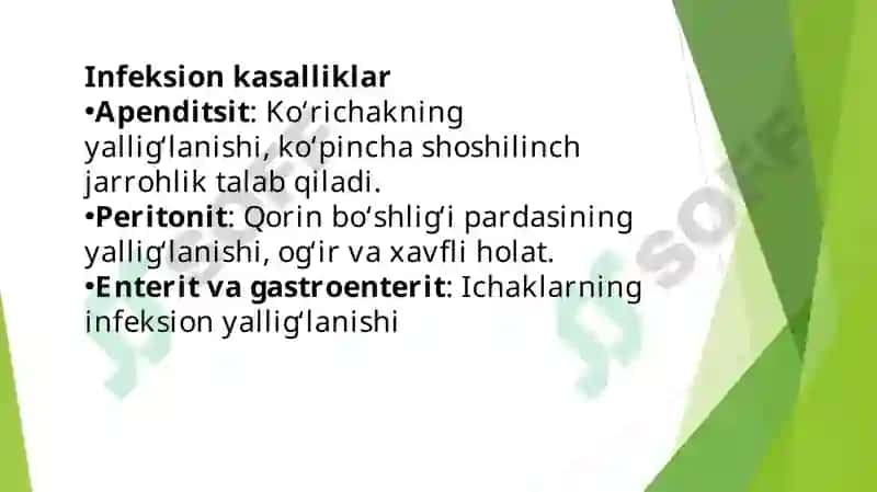 QORIN BO’SHLIG’I KASALLIKLARI 3