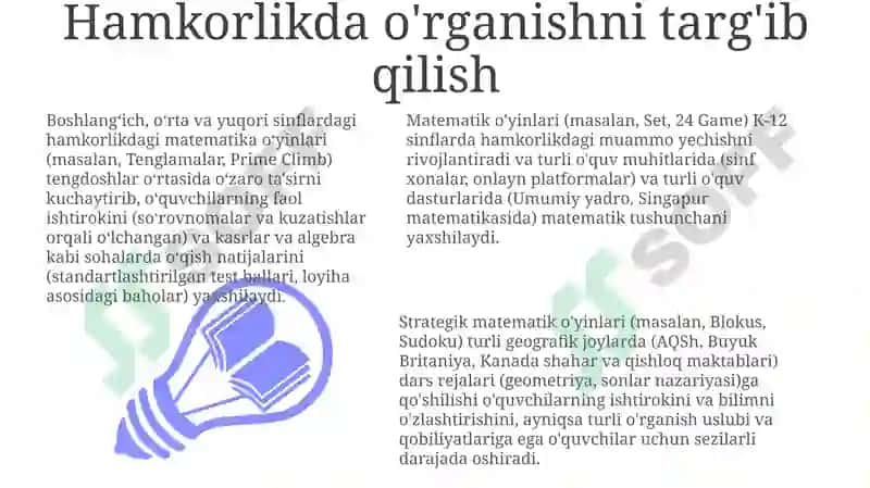 Matematik o'yinlarning pedagogik ahamiyati 3