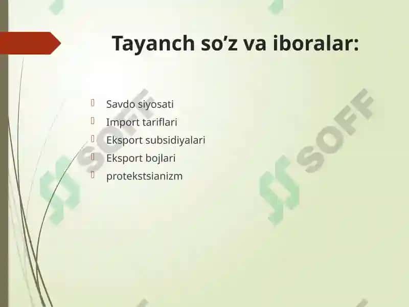 TASHQI SAVDO SIYOSATI 3