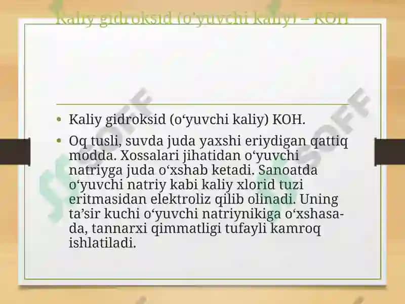 Natriy gidroksid (o'yuvchi natriy) 3