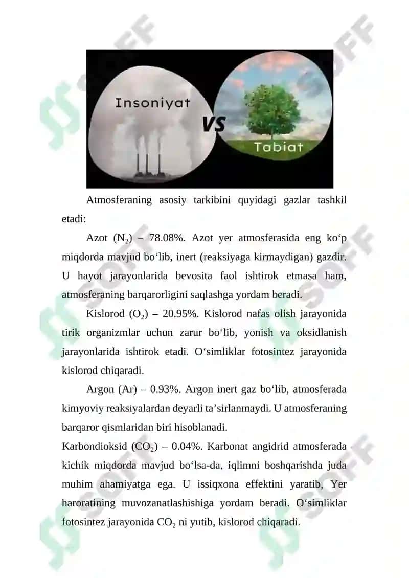 Atmosfera haroratining o’zgarishini matematik modellashtirish 3