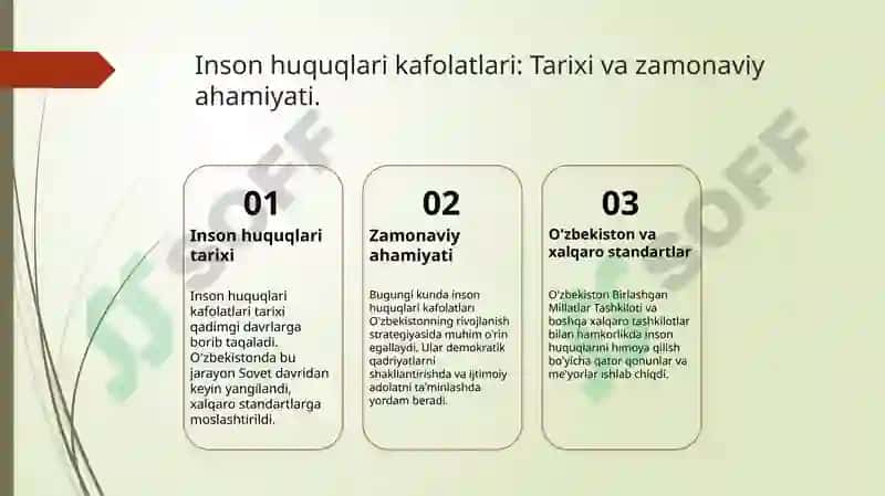 Inson Huquqlari Kafolatlari Tarixi va Zamonaviy Ahamiyati 3