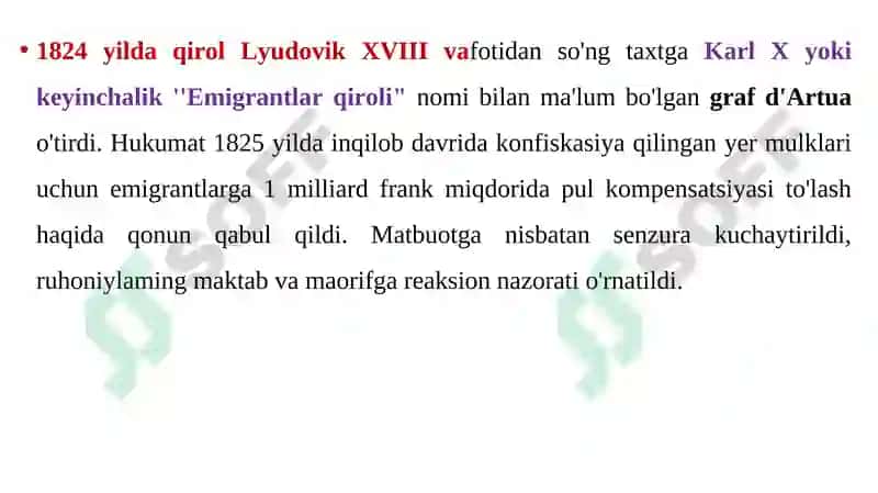 Yevropa davlatlari 1815-1850-yillarda 3