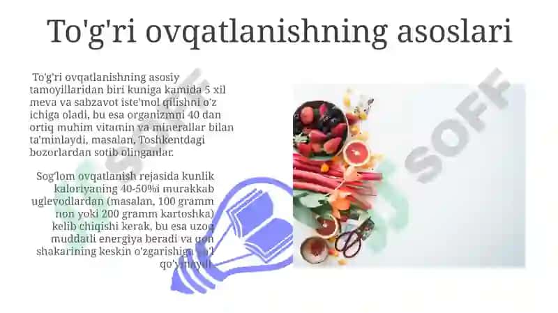 To'g'ri ovqatlanish ratsioni 3