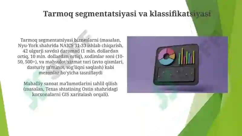 Tarmoq segmentatsiyasi va klassifikatsiyasi 3