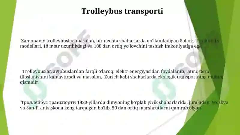 Zamonaviy trolleybuslar 3