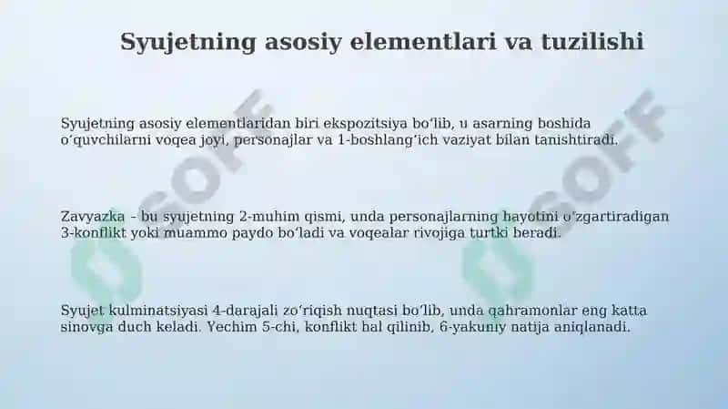 Badiiy asar syujeti 3