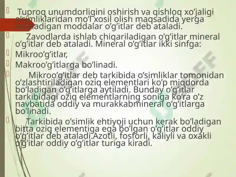 Mineral o’g’itlar va ularni aniqlash usullari 3