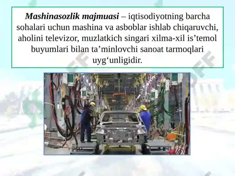 Mashinasozlik va uning tarmoqlari 3