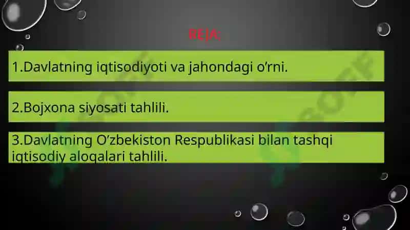TUNIS mamlakati bojxona  siyosati tahlili 3