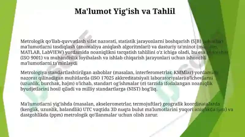 Metrologiya va metralogik ta'minot 3