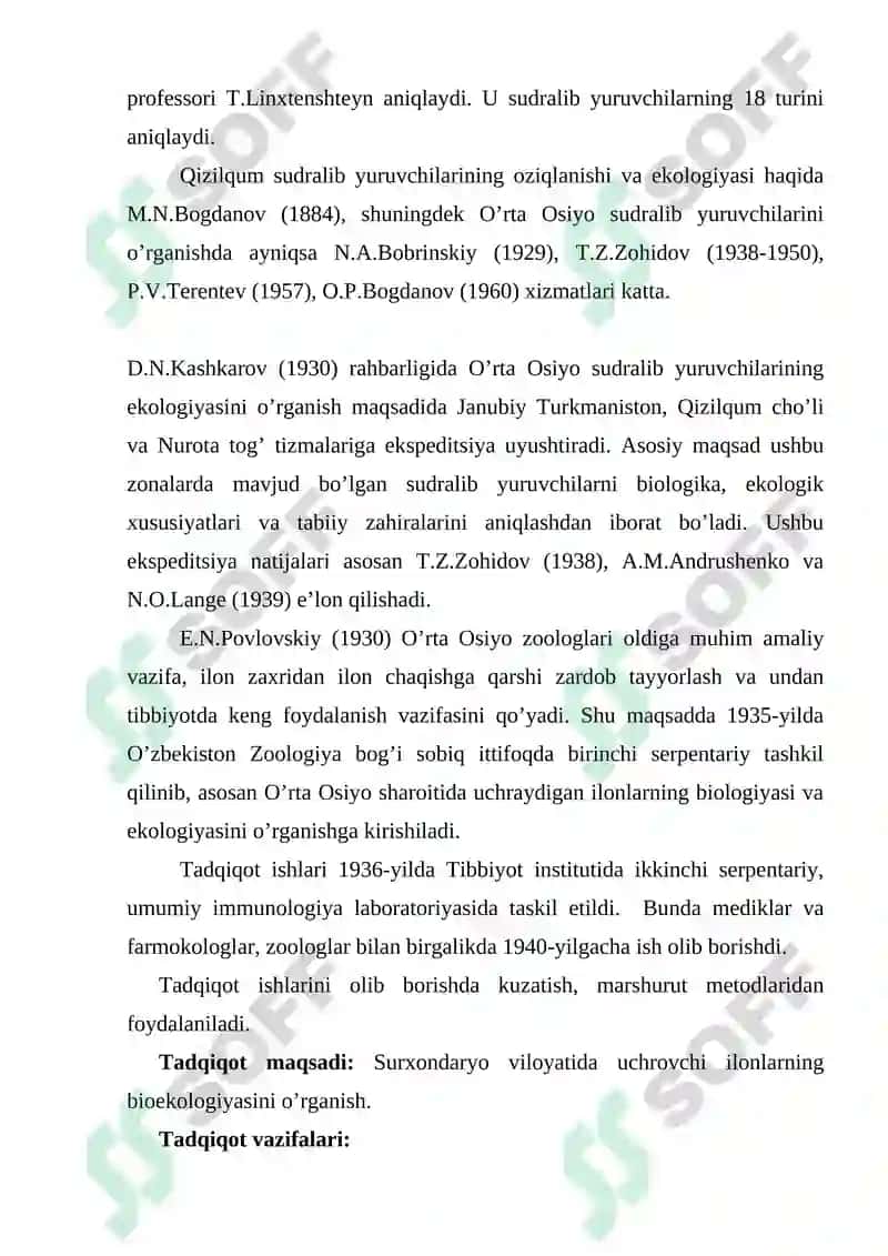 Surxondaryo viloyati sharoitida uchrovchi ilonlar 3
