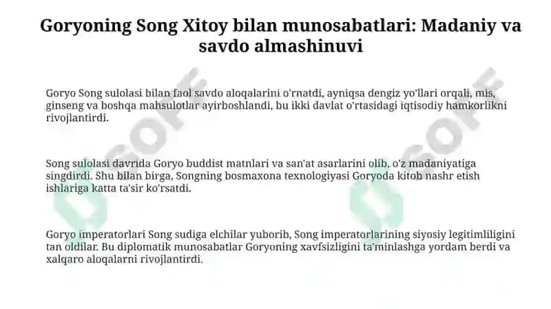 GoryeovaXitoy(Song, Yuan)munosabatlari 3