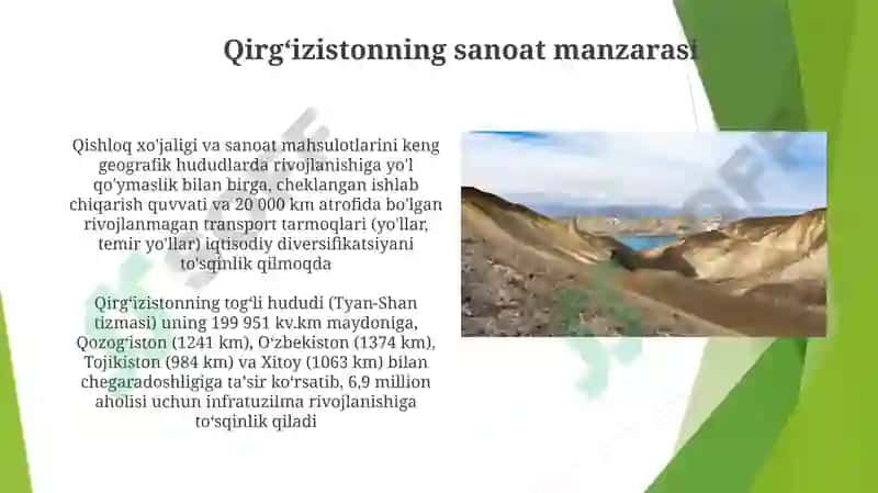 Qirg'izistonning sanoat manzarasi 3