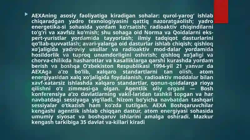 Atom energiyasi agentligi 3
