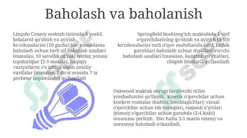 Baholash va baholanish 3