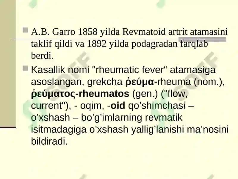 Revmatoid artrit 3